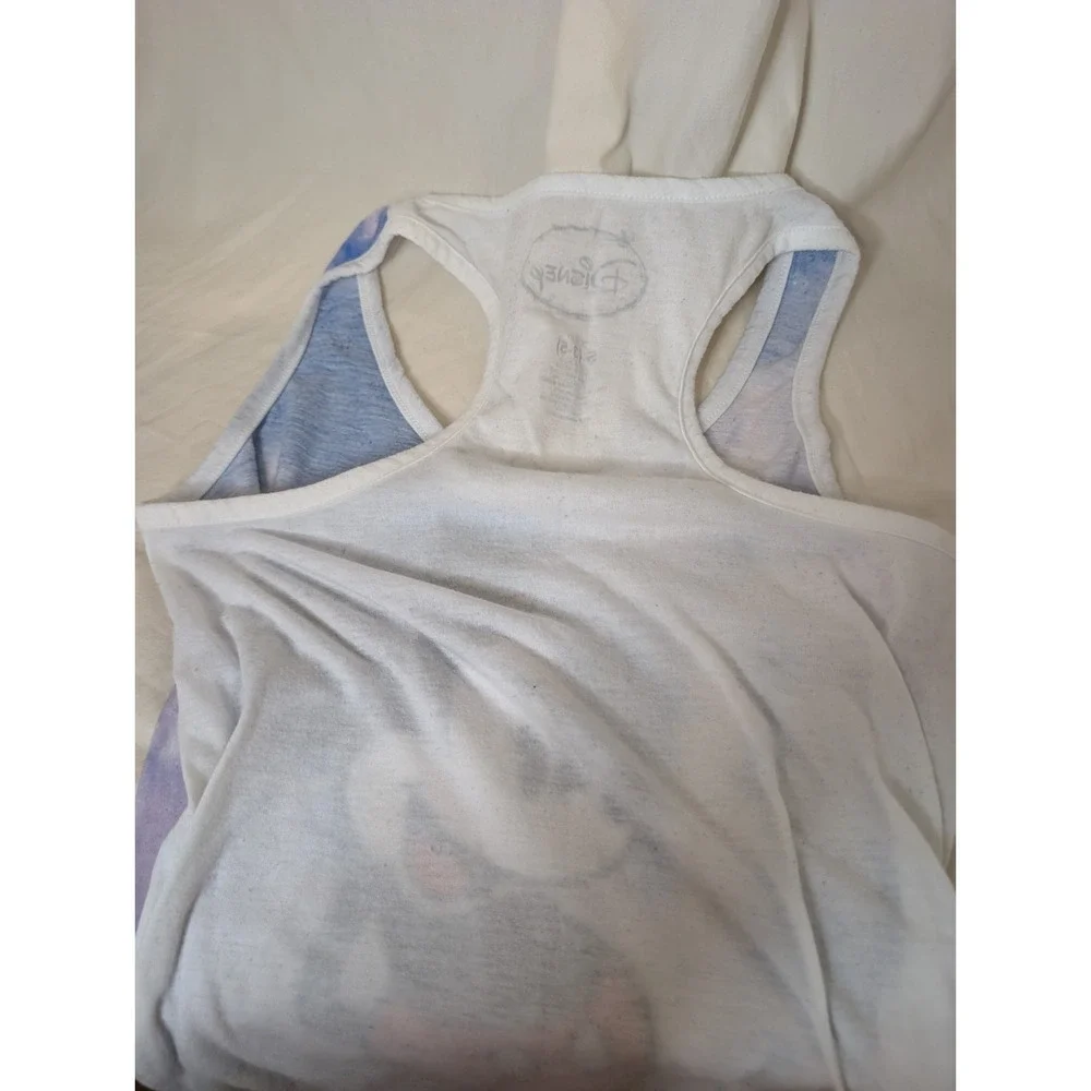 Disney Small Razor Back Tank Top Purple Tie‎ dye Mickey
